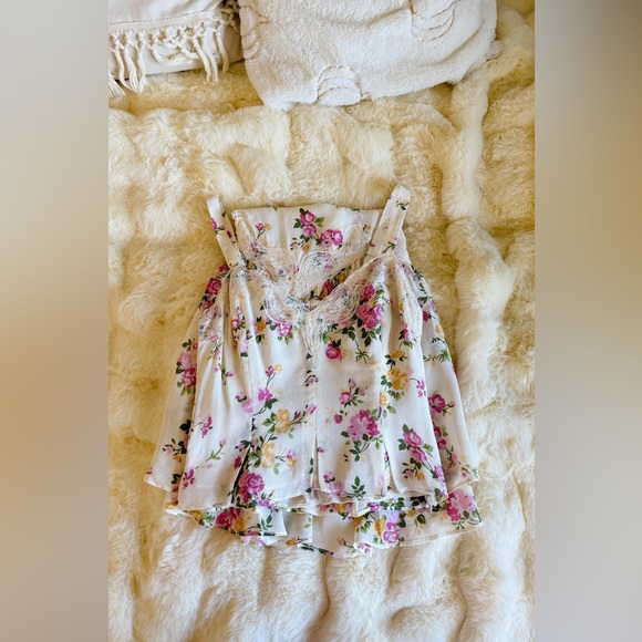 Reformation Floral Midi Dress - White and Pink - Picture 16 of 16